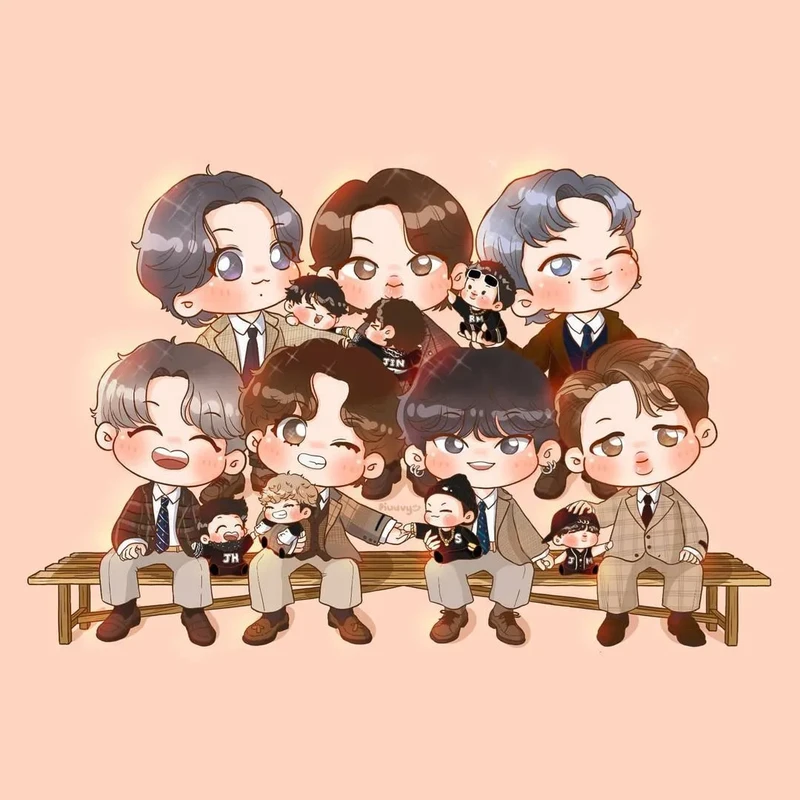 ảnh bts chibi 08