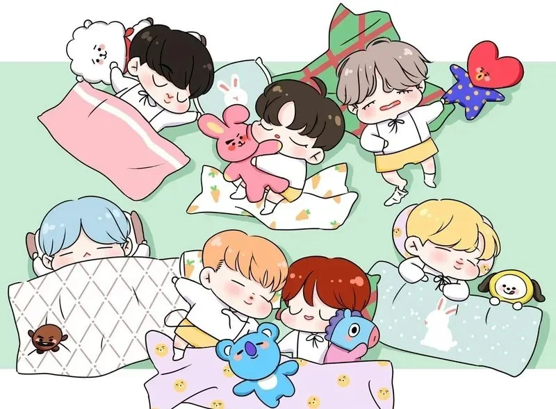 ảnh bts chibi 41