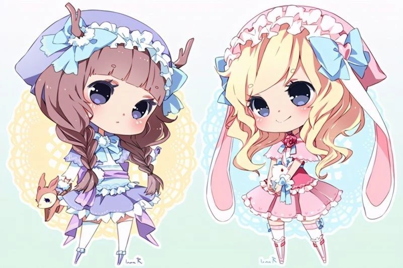 ảnh chibi bạn thân 05