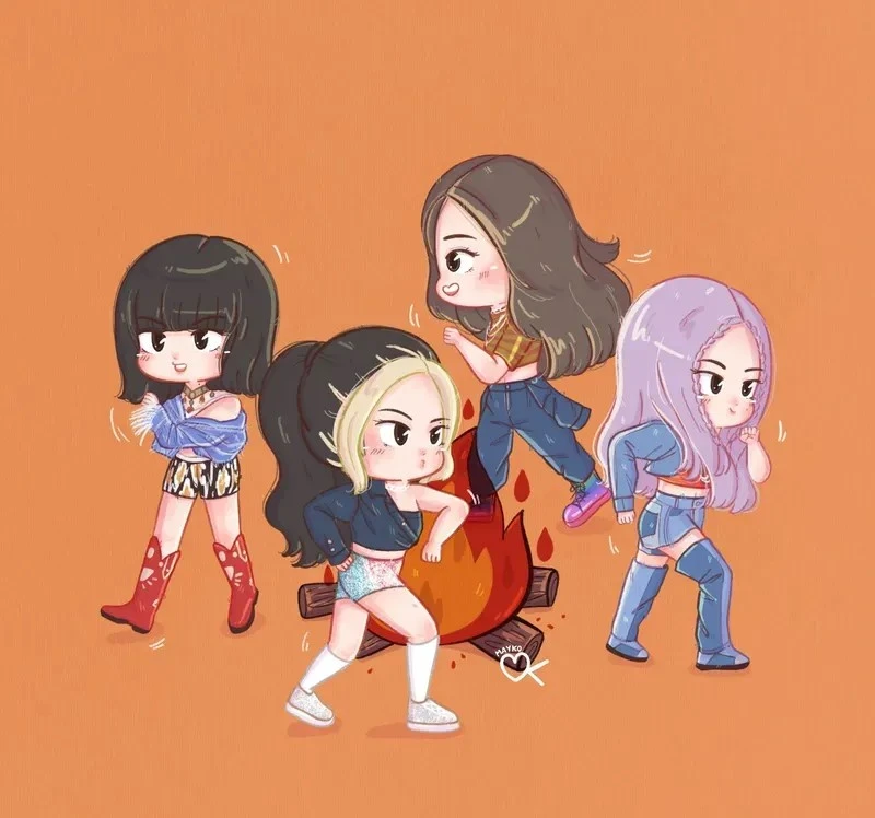 ảnh chibi blackpink 01