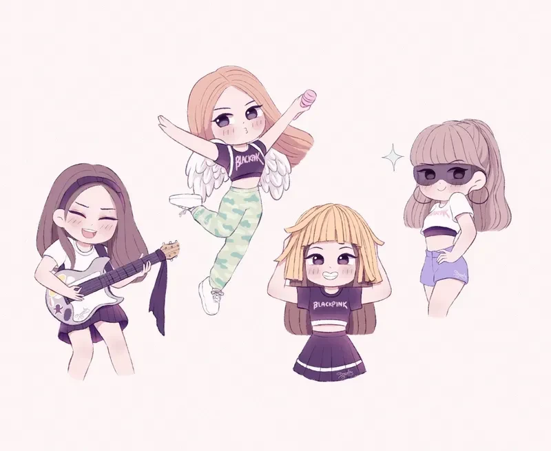 ảnh chibi blackpink 03