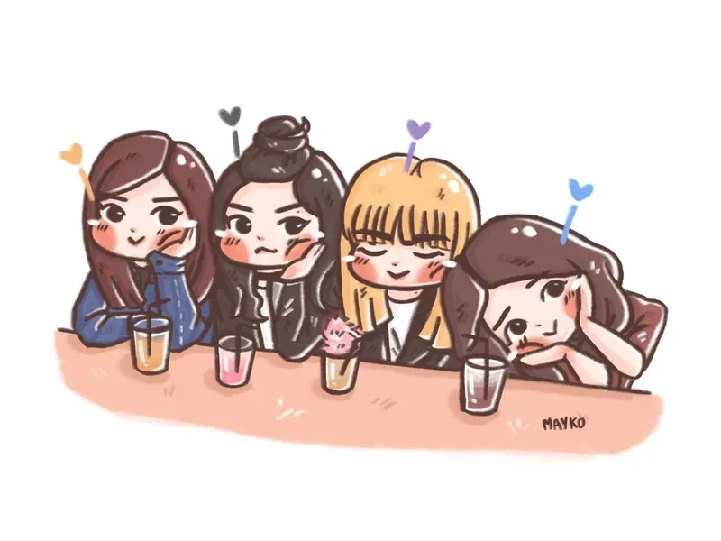 ảnh chibi blackpink 04