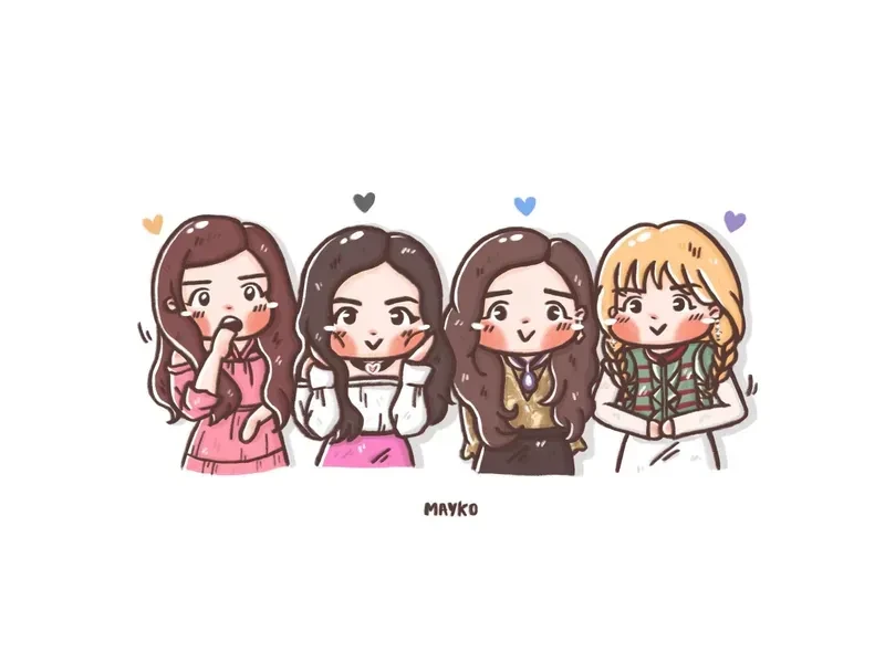 ảnh chibi blackpink 06