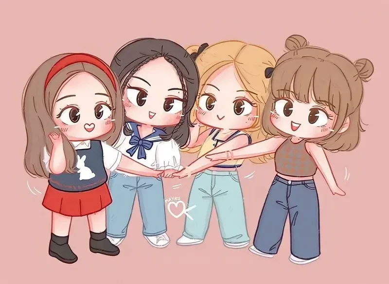 ảnh chibi blackpink 10