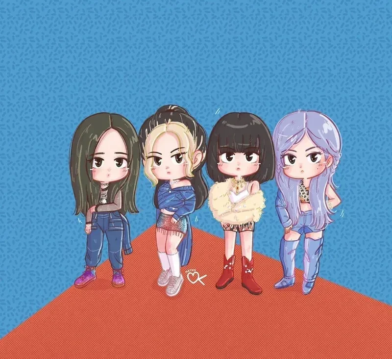 ảnh chibi blackpink 13