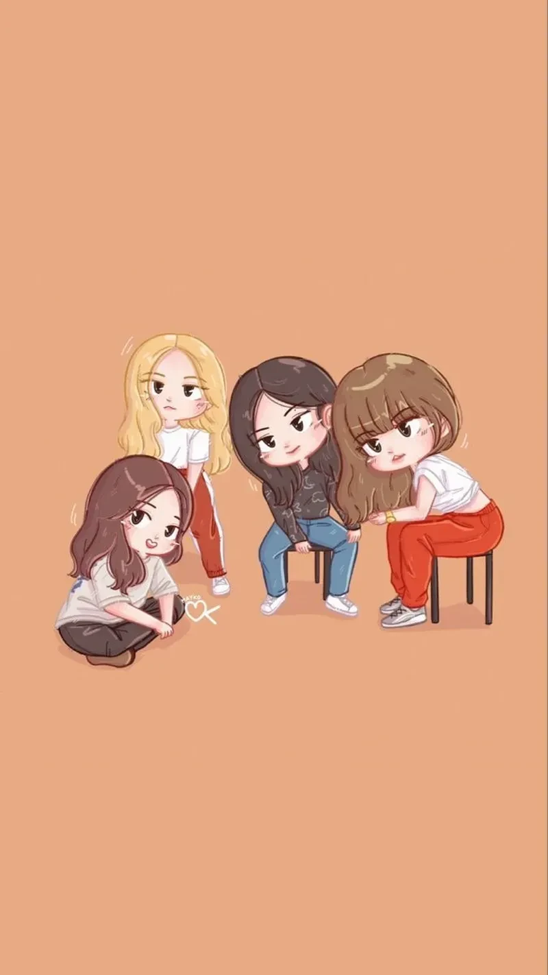 ảnh chibi blackpink 15