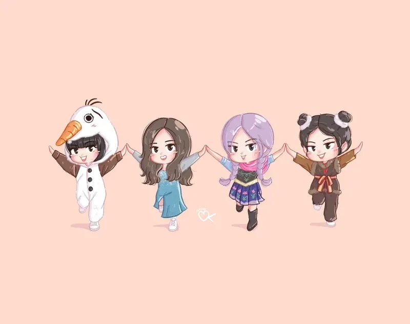 ảnh chibi blackpink 17