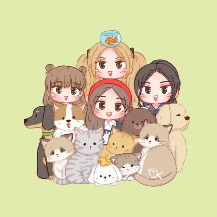 ảnh chibi blackpink 34