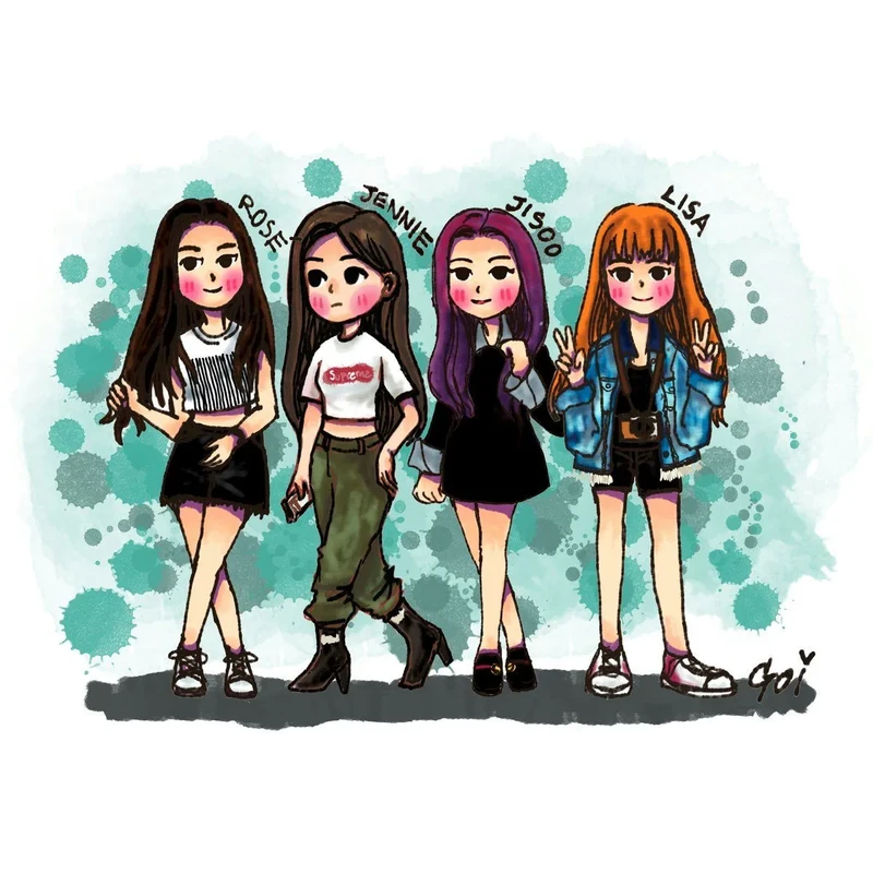 ảnh chibi blackpink 57