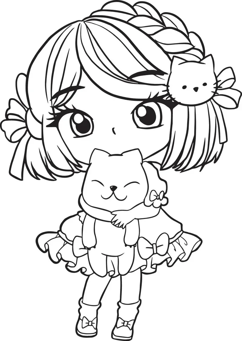 ảnh chibi không màu 34