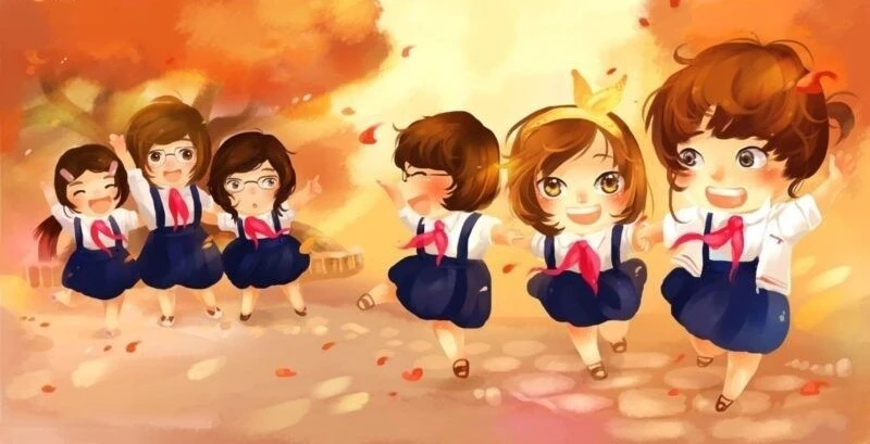 ảnh nhóm 6 người chibi 47