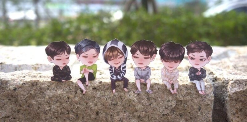 ảnh nhóm 6 người chibi 05