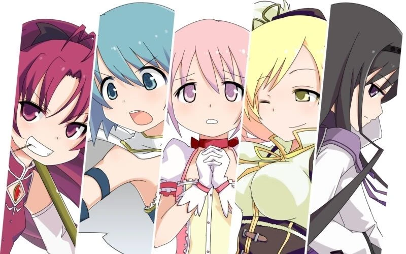 chibi ảnh anime nhóm 5 người nữ 23