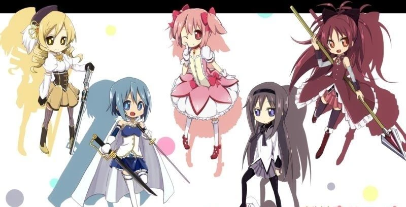 chibi ảnh anime nhóm 5 người nữ 33