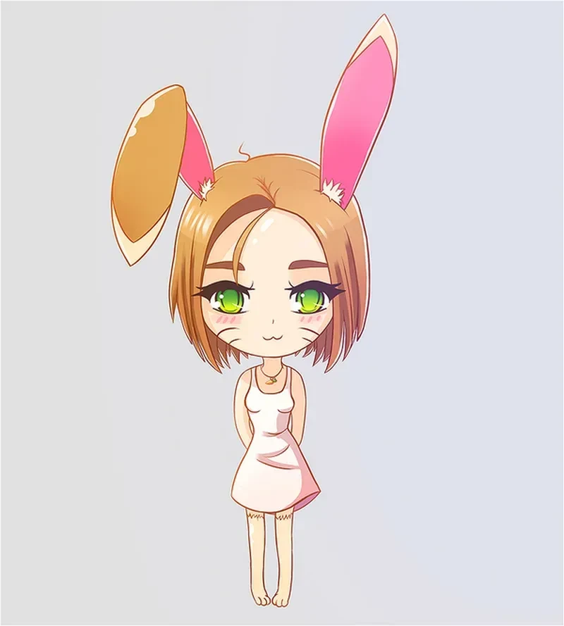 chibi thỏ cute 04