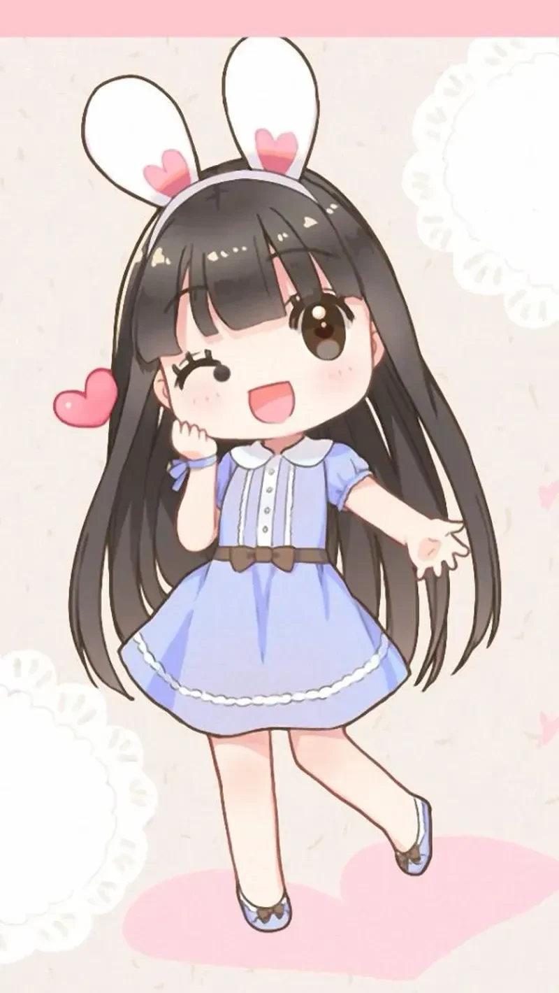 chibi thỏ cute 19