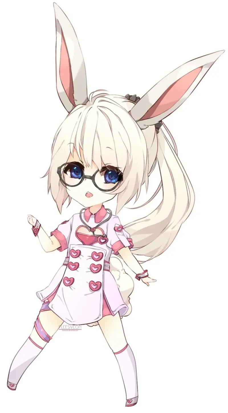 chibi thỏ cute 26