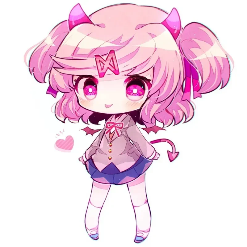 Hình ảnh chibi nữ cute màu hồng 20