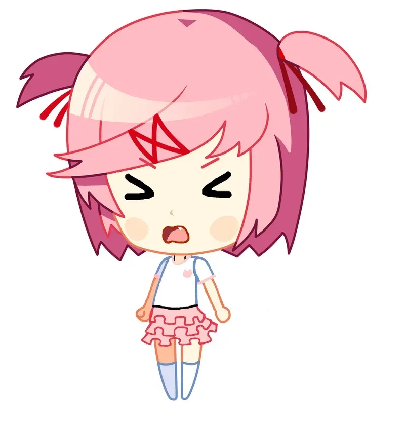 Hình ảnh chibi nữ cute màu hồng 40