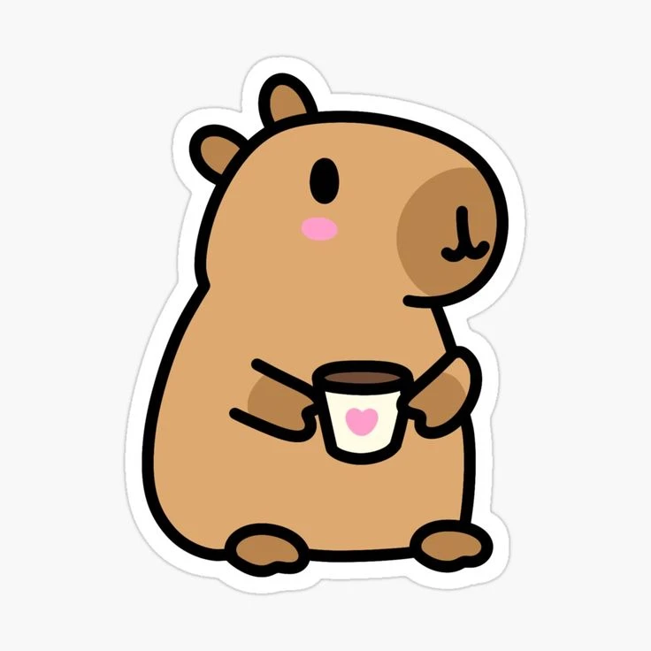 sticker capybara 01