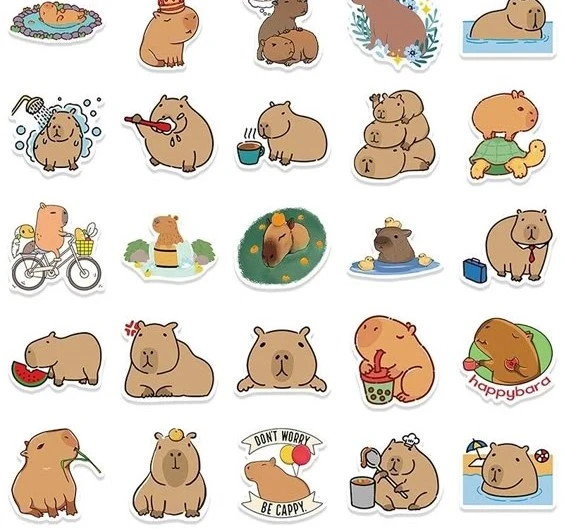 sticker capybara 08