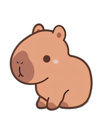 sticker capybara 10