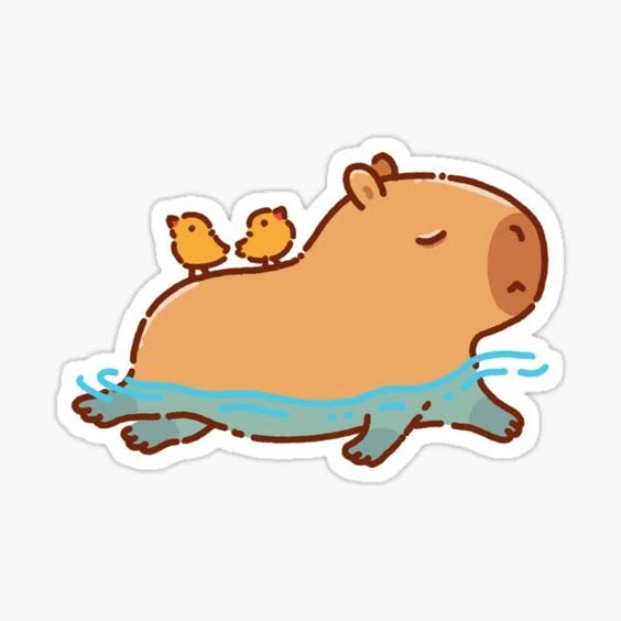 sticker capybara 14