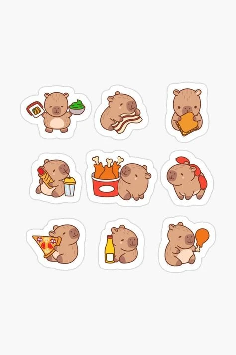 sticker capybara 15