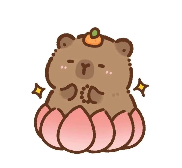 sticker capybara 16