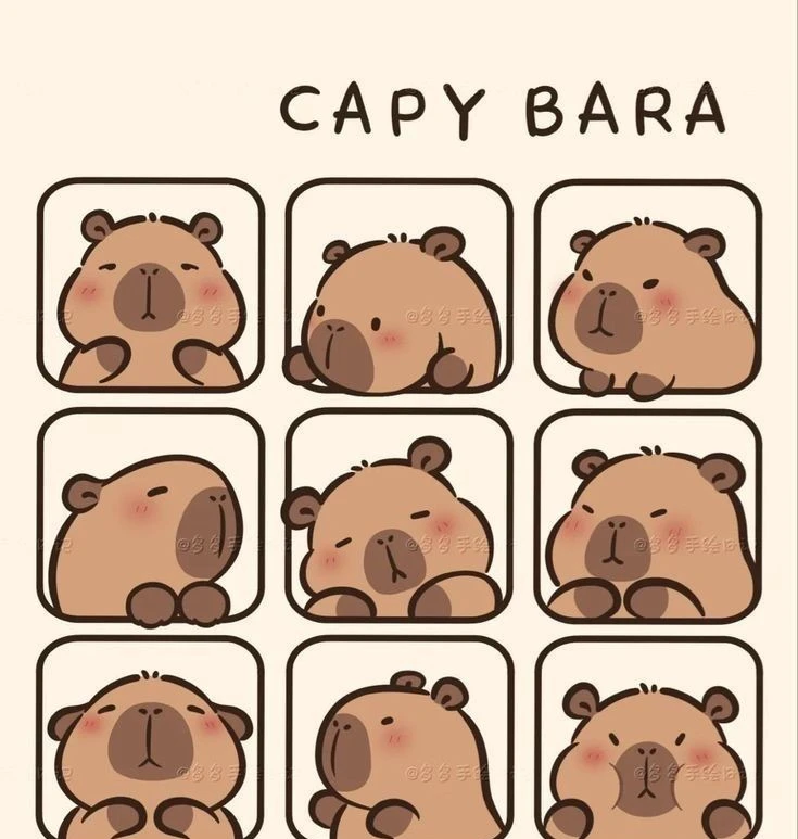 sticker capybara 17