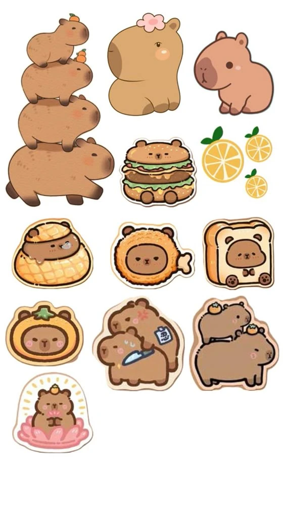 sticker capybara 20