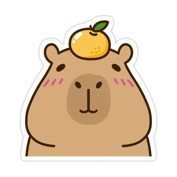 sticker capybara 21