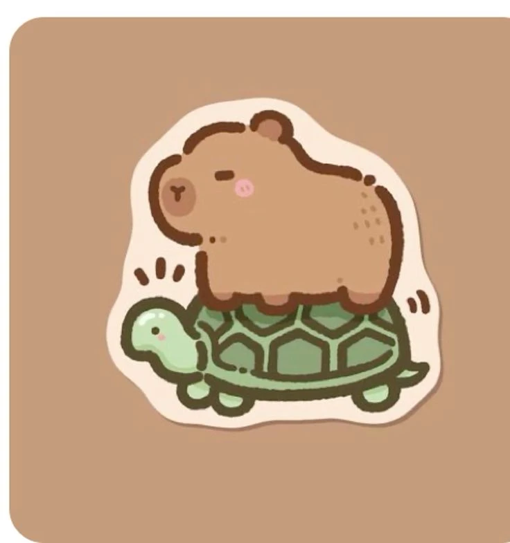 sticker capybara 24