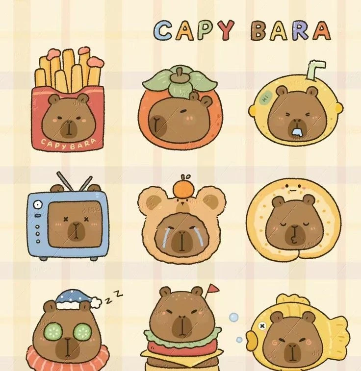 sticker capybara 27