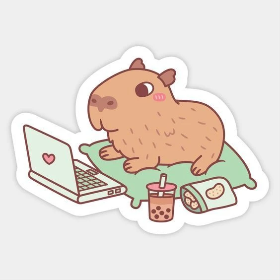 sticker capybara 31