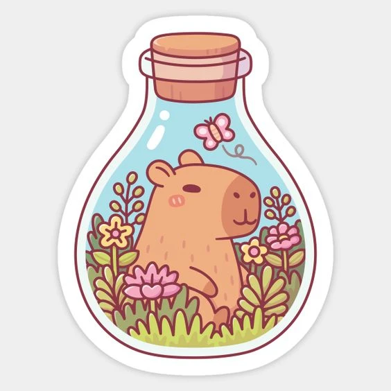 sticker capybara 33