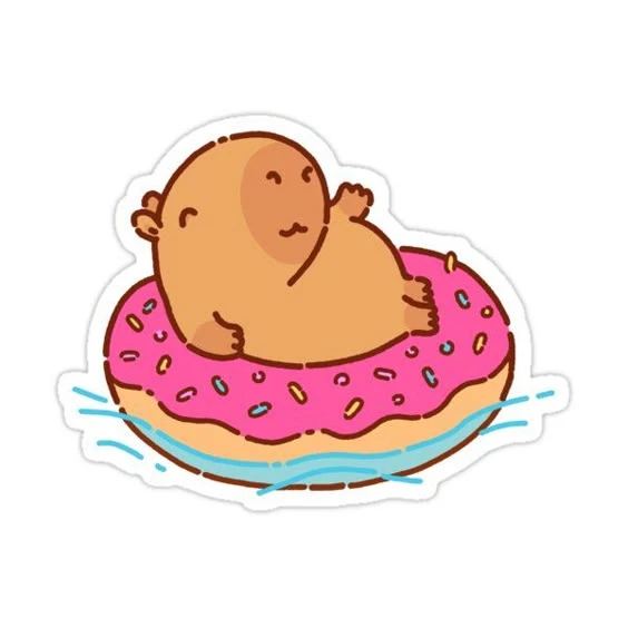 sticker capybara 34