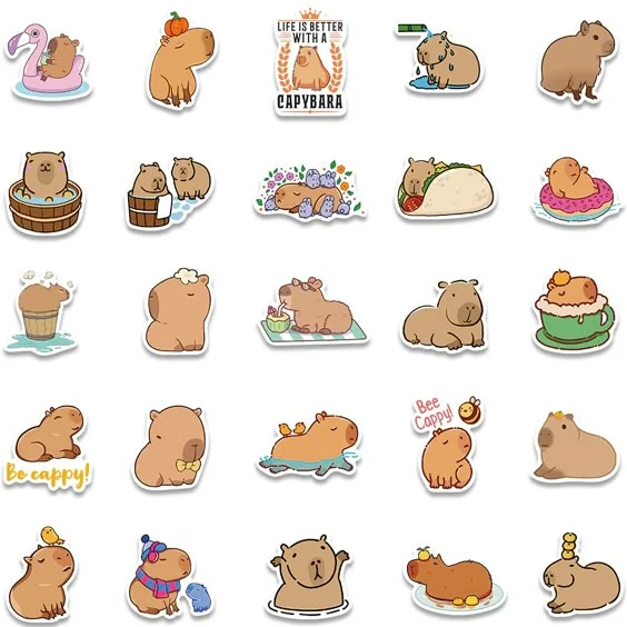 sticker capybara 35