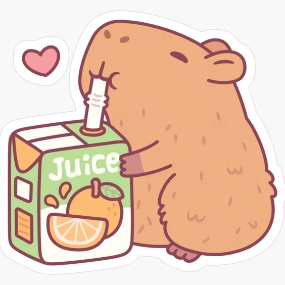 sticker capybara 36