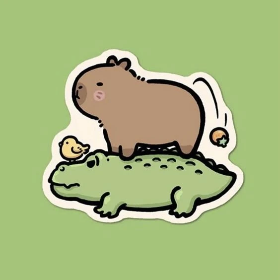 sticker capybara 38