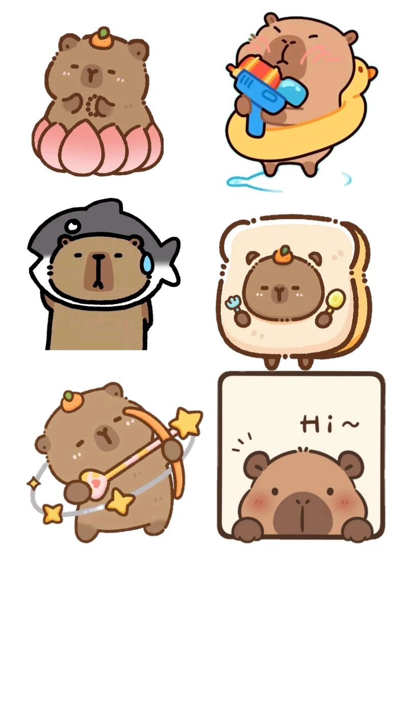 sticker capybara 39