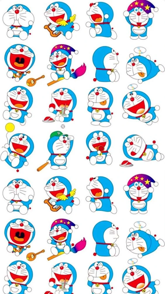 sticker doraemon 01