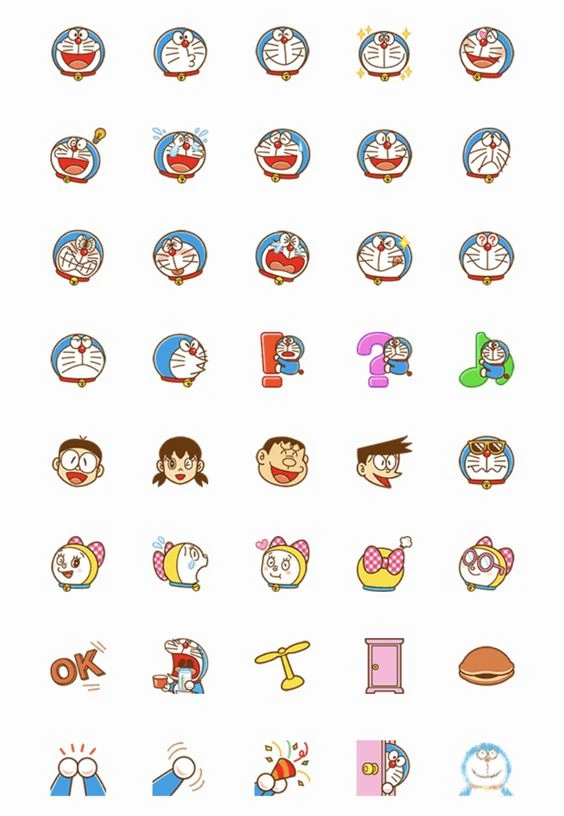 sticker doraemon 02