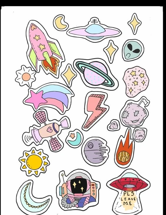 sticker galaxy 09