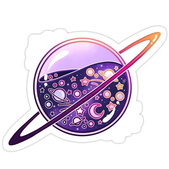 sticker galaxy 10