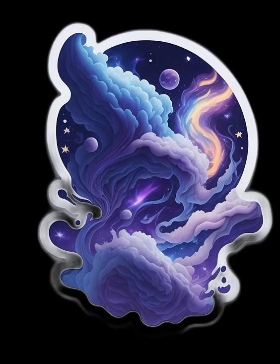 sticker galaxy 13