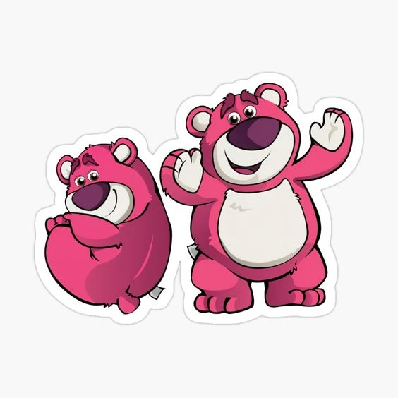 sticker gấu dâu 38