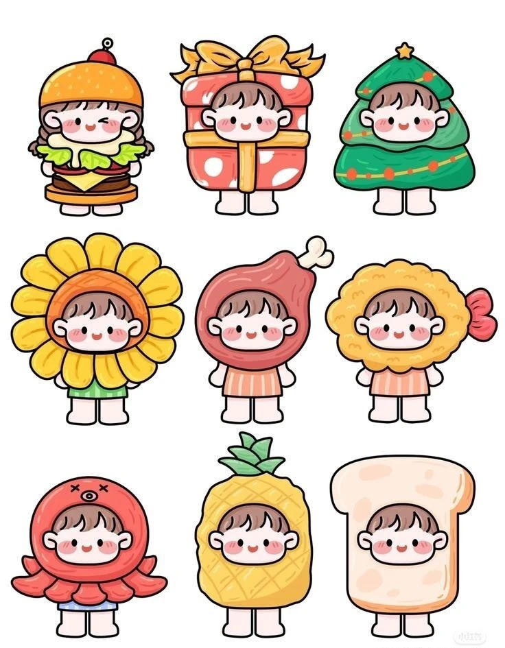 sticker giấy 13