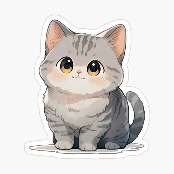 sticker mèo cute 05