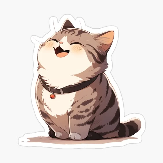 sticker mèo cute 11